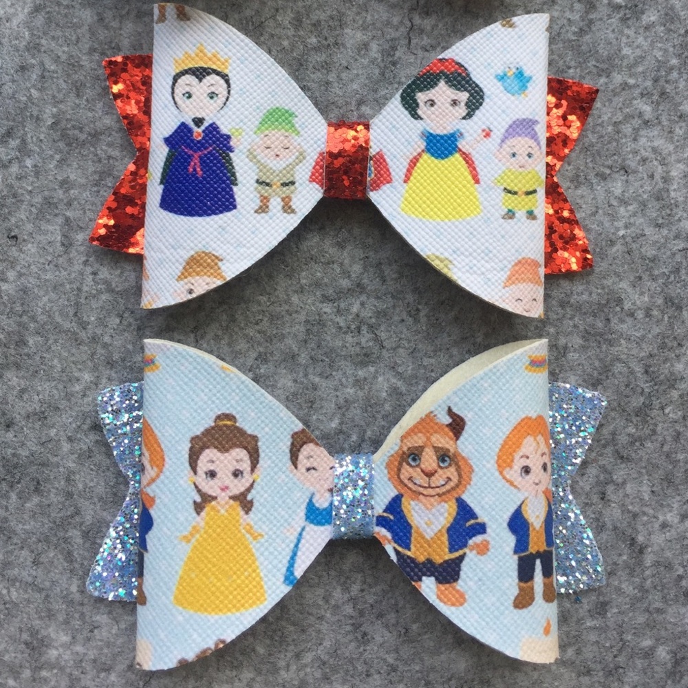 Disney princess inspired bows - NEW